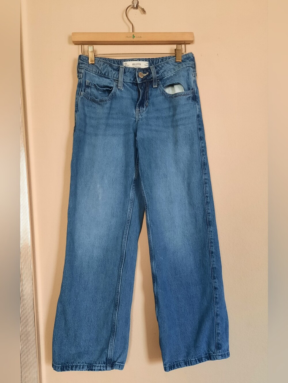 Holister Classic Wide-Leg Women’s Jeans - Blue